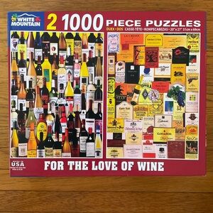 White Mountain For the Love Of Wine Puzzle Duo - 1000 Pieces